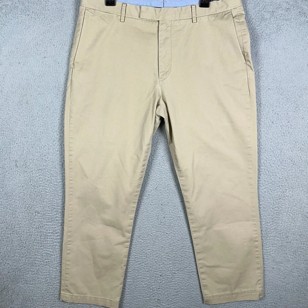 Polo Ralph Lauren Pants Mens 36X28 Tan Khaki Chino Stretch Straight Fit Casual